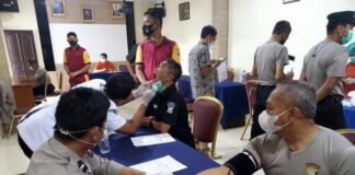 Kapolres Bintan Beserta PJU dan Personil Periksa Kesehatan Berkala