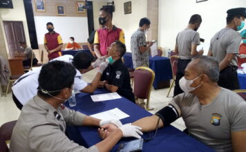 Kapolres Bintan Beserta PJU dan Personil Periksa Kesehatan Berkala