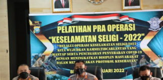 Kapolres Bintan Pimpin Lat Pra Operasi Keselamatan Seligi 2022