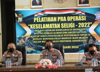 Kapolres Bintan Pimpin Lat Pra Operasi Keselamatan Seligi 2022