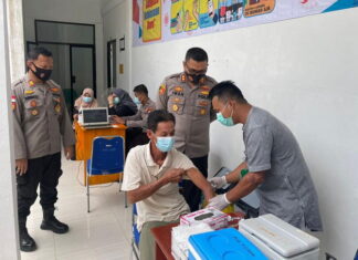 Polres Natuna Buka Gerai Vaksin di Puskesmas Kelarik