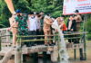 Bupati Winarti Tebar 50 Ribu Benih Ikan Tawar di Sungai Tulang Bawang