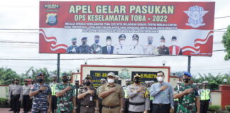 Kapolres Asahan Pimpin Apel Gelar Pasukan Ops Keselamatan Toba 2022