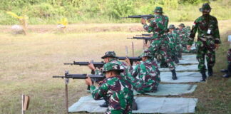 Terus Asah Kemahiran Menembak, Personel Lanud RSA Laksanakan Latihan Menembak Triwulan I
