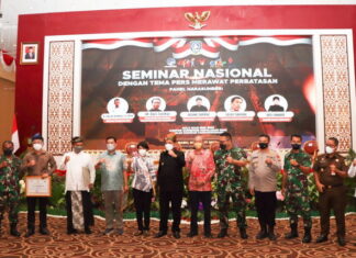 Kabid Humas Polda Kepri Hadiri Seminar Nasional Dengan Tema “Pers Merawat Perbatasan”