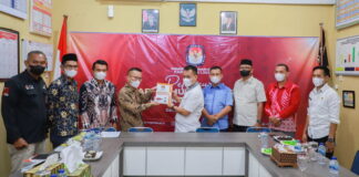 Bupati Lingga Silaturahmi Ke KPU Bahas NPHD Pemilu 2024