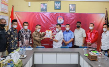 Bupati Lingga Silaturahmi Ke KPU Bahas NPHD Pemilu 2024