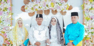 Jadi Saksi Nikah, Bupati Lingga Do’akan Pasangan Suryanto dan Siti Rahmadania Langgeng Hingga Ahir Hayat