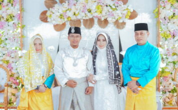 Jadi Saksi Nikah, Bupati Lingga Do’akan Pasangan Suryanto dan Siti Rahmadania Langgeng Hingga Ahir Hayat