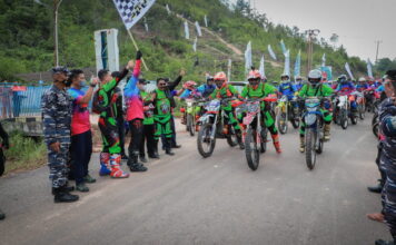 Bupati M Nizar Lepas Peserta Trabaser Jelajah Alam Lingga Trail Adventure