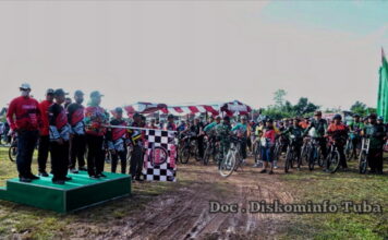 Bupati Winarti Buka Lomba Gowes Sepeda di Ethanol Unit 2 Banjar Agung