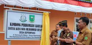 Kejari Natuna Launching Kampung Perdamaian Adhyaksa di Sepempang