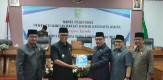 DPRD Natuna Gelar Paripurna Penyampaian 10 Ranperda Oleh Bupati