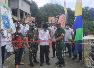 Kodim 0318/Natuna Resmikan Kampung Pancasila di Desa Sri Tanjung Siantan