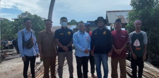 HNSI Lingga Bersama KUPP Syahbandar Senayang Ukur Kapal Milik Nelayan Desa Laboh