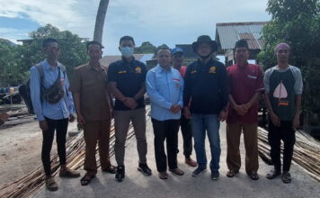 HNSI Lingga Bersama KUPP Syahbandar Senayang Ukur Kapal Milik Nelayan Desa Laboh