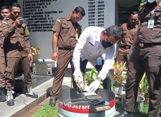 Kacabjari Tarempa Musnahkan Barbuk Sudah Inkrah