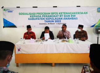 BPJS Ketenagakerjaan Tanjungpinang Sosialisasi Program Kepada RT – RW di Anambas