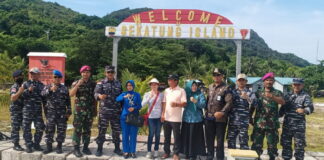 Perdana, Danlanal Ranai Kunjungi Pulau Terluar Natuna