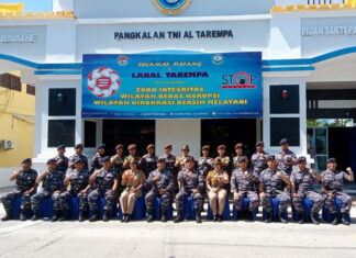 Lanal Tarempa Terima Kunjungan Danguspurla Koarmada I dan 10 Taruni Akademi TNI Angkatan Laut