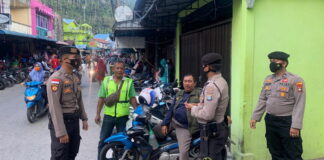 Jaga Kamtibmas Tetap Kondusif Selama Ramadhan, Personil Polres Anambas Gelar Patroli Rutin