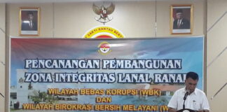 Bupati Natuna Dukung Lanal Ranai Wujudkan Zona Integritas WBK dan WBBM