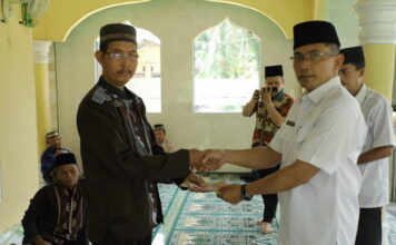 Bupati Asahan Kunjungi Masjid Nurul Huda Desa Sukadamai