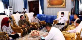 Bupati Lampura Terima Kunjungan Satgasus Dana PEN Pangan dan Migor