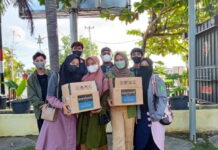 Pengurus HMKN Bagi-bagi Takjil Buka Puasa