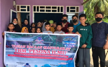 Mendata Keberadaan TBM, Pengurus FTBM Anambas Kunjungi TBM Pesona Ilmu Desa Piabung