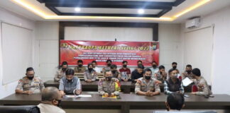 Amankan Lebaran 1443 H, Polres Lingga Gelar Latihan Pra Operasi Ketupat Seligi 2022