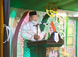 Ramadhan Pertama, Bupati dan Wabup Anambas Sholat Tarawih di Masjid Agung Baitul Makmur