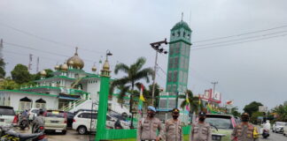 Polres Lingga Terjunkan Personil Amankan Malam Takbiran dan Sholat Idul Fitri 1443 H