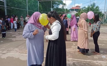 Permainan Rakyat Meriahkan Idul Fitri di Desa Mamut