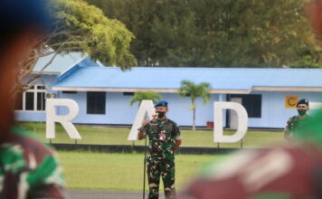 Danlanud Raden Sadjad Pimpin Apel Khusus Usai Libur Lebaran