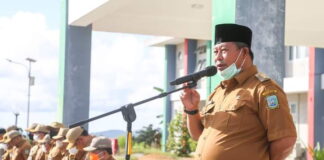 Sempat Tertunda, Pemkab Anambas Gelar Apel Gabungan di Hari Kedua Masuk Kantor