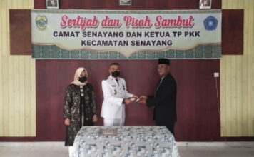 Sertijab Camat Senayang dari Kimat Awal ke Indra Jaya Saputra