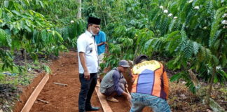 Desa Srimenanti Bangun Jalan Pertanian Sepanjang 567 Meter