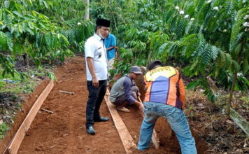 Desa Srimenanti Bangun Jalan Pertanian Sepanjang 567 Meter
