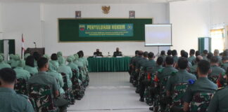 Personel Kodim 0318/Natuna Dapat Penyuluhan Hukum