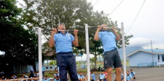 Prajurit Lanud RSA Natuna Ikuti Tes Garjas Semester I dan UKP