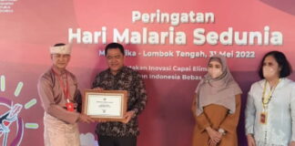 Hadiri Peringatan HMS di Mandalika, Wabup Natuna Terima Sertifikat Eliminasi Malaria