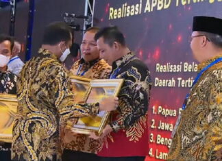 Realisasi Belanja APBD Tertinggi, Pemprov Kepri Terima Penghargaan dari Mendagri