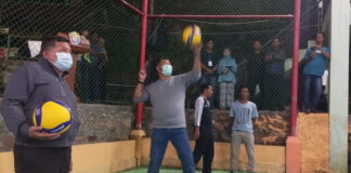 Bupati Anambas Buka Turnamen Bola Volly Ke-4 Kampung Baru Timur