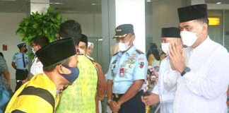 Danlanud RSA Dukung Kelancaran Keberangkatan CJH Natuna