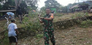 Babinsa Koramil 07/Palmatak Goro Bersama Warga Binaan