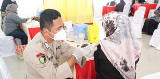 Dalam Rangka Hari Bhayangkara Ke-76, Polres Lingga Gelar Vaksinasi Serentak