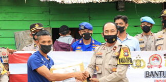 Polres Lingga Gelar Bantuan Sosial Kepada Masyarakat, Jelang Hari Bhayangkara Ke-76