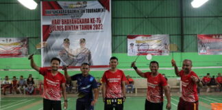 Kapolres Bintan Buka Turnamen Badminton Dalam Rangka Hari Bhayangkara Ke- 76