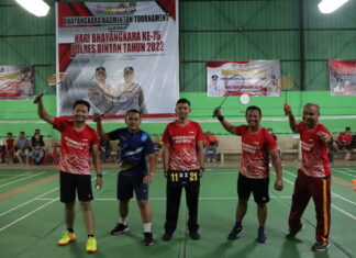 Kapolres Bintan Buka Turnamen Badminton Dalam Rangka Hari Bhayangkara Ke- 76